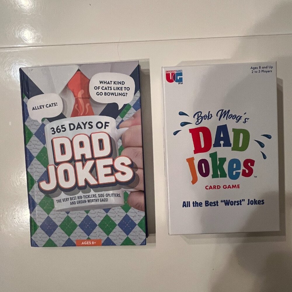 Dad Jokes - Book (365 Days of Dad Jokes) & Dad Joke Card Game! (new/hg/x)
